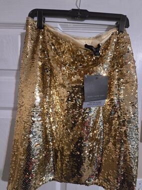 Marc New York Gold Sequin Women's Skirt